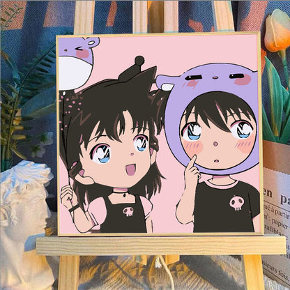 [20x20] Paint By Number Painting By Numbers Kit DIY Digital Oil Lukisan Canvas Seri Anime 2