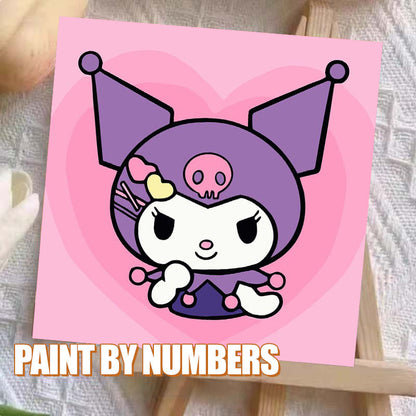 [20x20] Paint By Number Painting By Numbers Kit DIY Digital Oil Lukisan Canvas Seri Sanrio 2