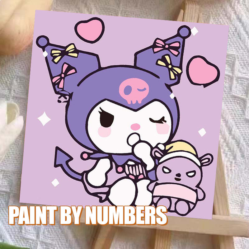 [20x20] Paint By Number Painting By Numbers Kit DIY Digital Oil Lukisan Canvas Seri Sanrio 2
