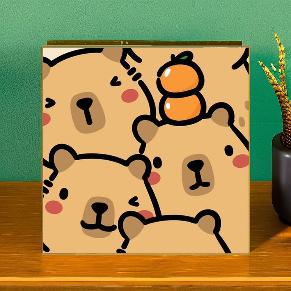 [20x20] Paint By Number Painting By Numbers Kit DIY Digital Oil Lukisan Canvas Seri Animal 2