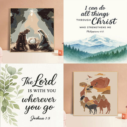 [20x20] Paint By Number Painting By Numbers Kit DIY Lukisan Religi Yesus Alkitab Bible