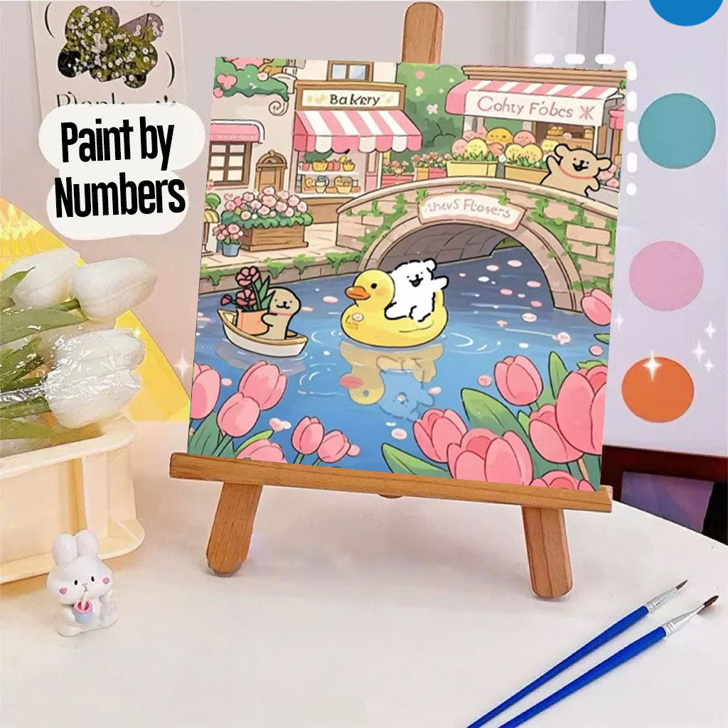 [20x20] Paint By Number Painting By Numbers Kit DIY Digital Oil Lukisan Canvas Seri Animal 1