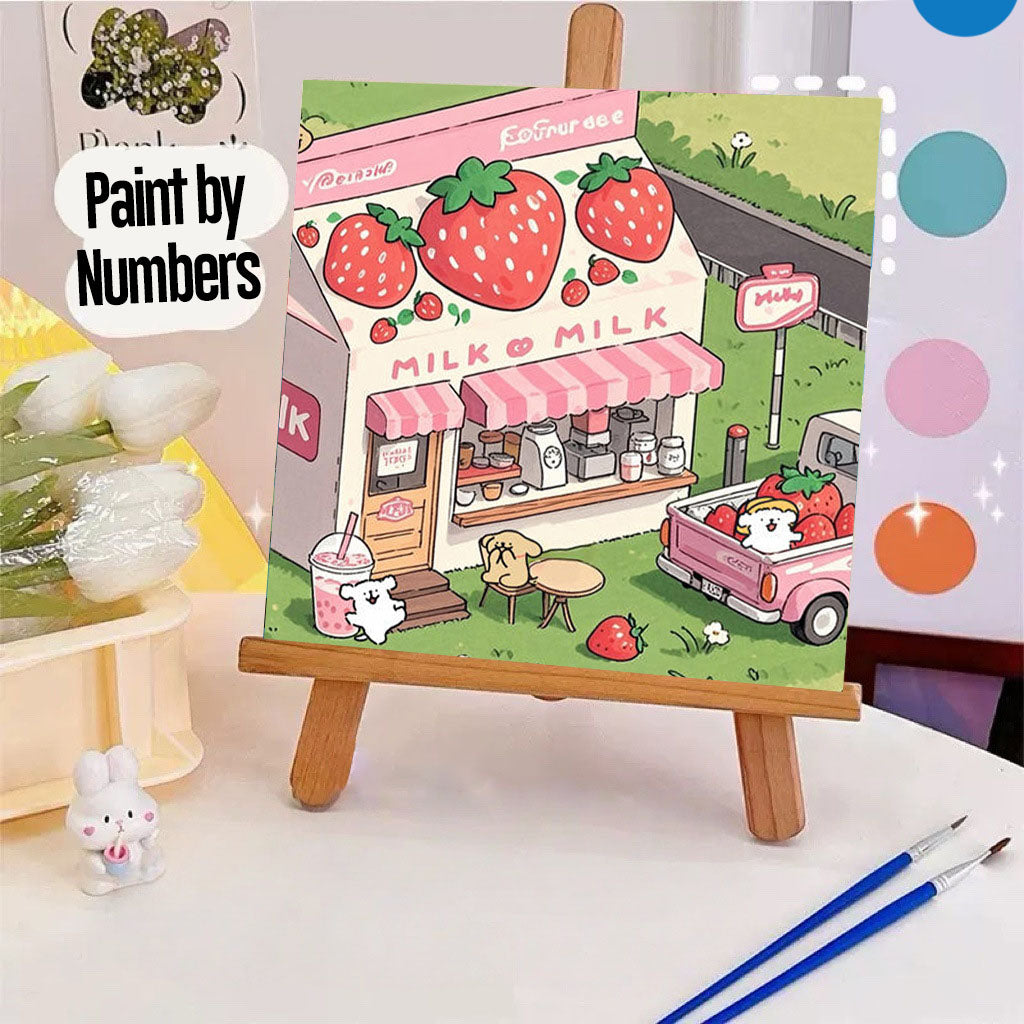 [20x20] Paint By Number Painting By Numbers Kit DIY Digital Oil Lukisan Canvas Seri Animal 1