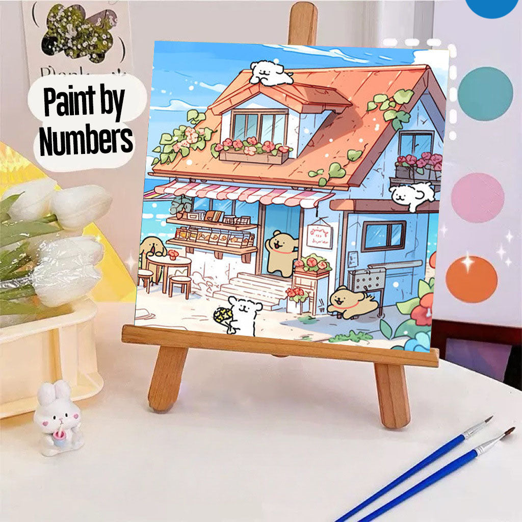 [20x20] Paint By Number Painting By Numbers Kit DIY Digital Oil Lukisan Canvas Seri Animal 1