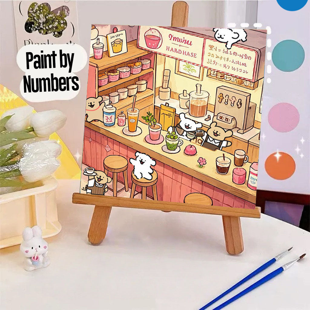 [20x20] Paint By Number Painting By Numbers Kit DIY Digital Oil Lukisan Canvas Seri Animal 1