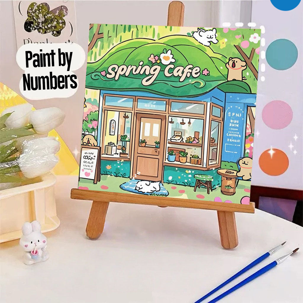 [20x20] Paint By Number Painting By Numbers Kit DIY Digital Oil Lukisan Canvas Seri Animal 1
