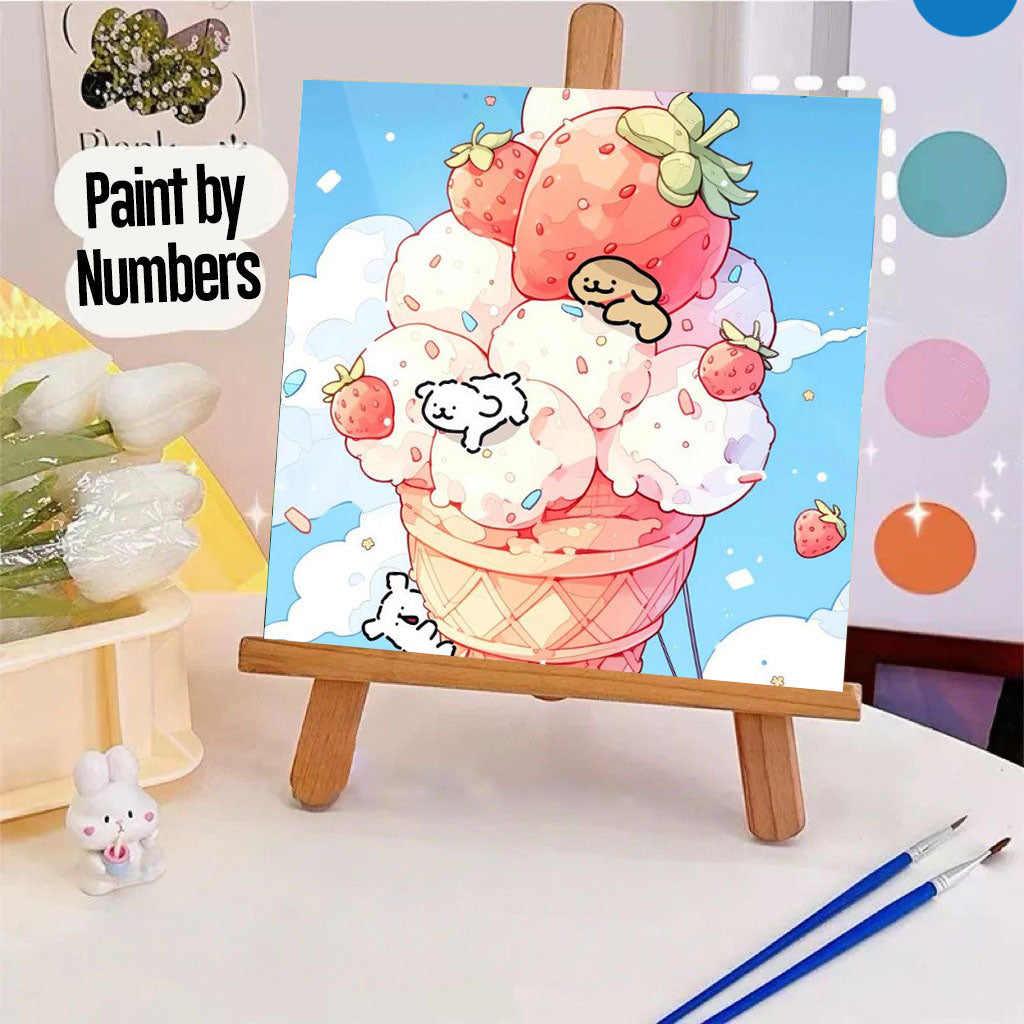[20x20] Paint By Number Painting By Numbers Kit DIY Digital Oil Lukisan Canvas Seri Animal 3