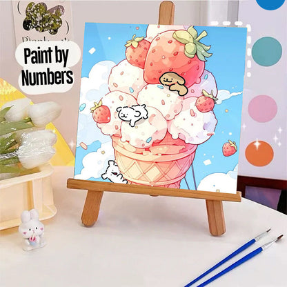 [20x20] Paint By Number Painting By Numbers Kit DIY Digital Oil Lukisan Canvas Seri Animal 3