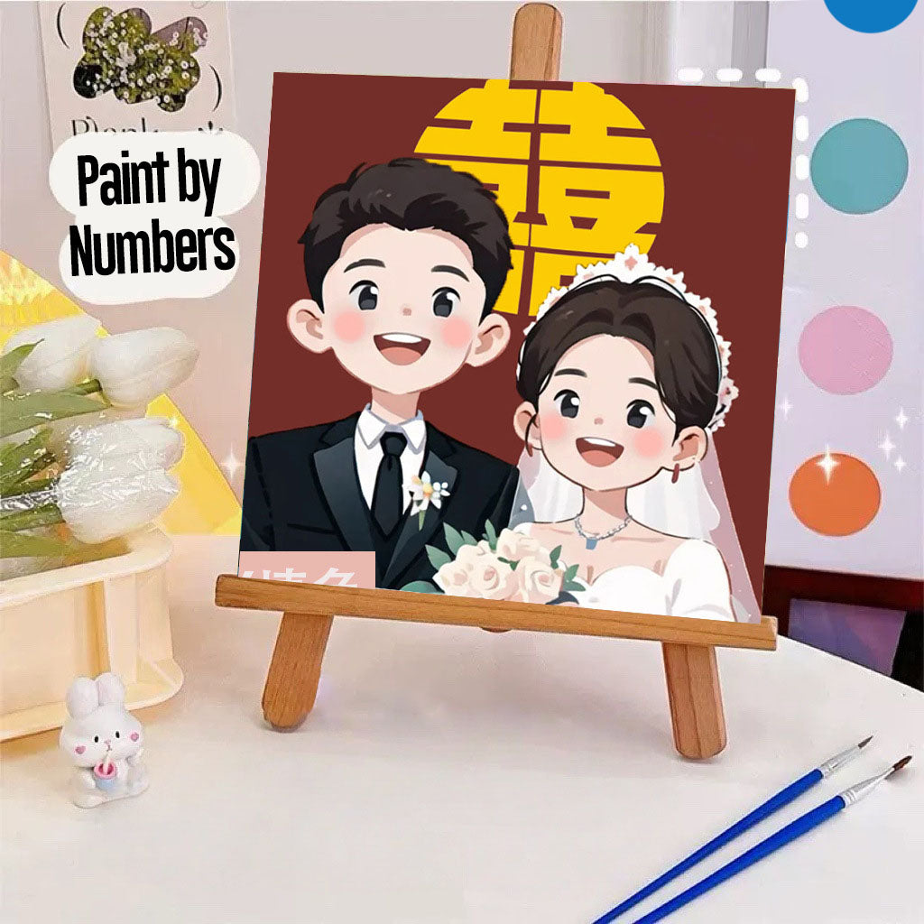 [20x20] Paint By Number Painting By Numbers Kit DIY Digital Oil Lukisan Canvas Seri People