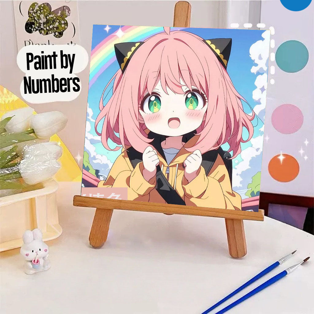 [20x20] Paint By Number Painting By Numbers Kit DIY Digital Oil Lukisan Canvas Seri Anime 2