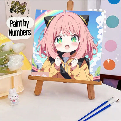 [20x20] Paint By Number Painting By Numbers Kit DIY Digital Oil Lukisan Canvas Seri Anime 2
