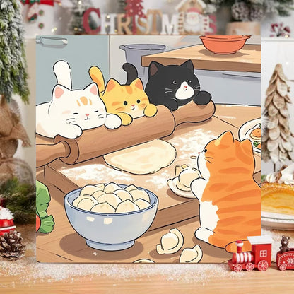 [20x20] Paint By Number Painting By Numbers Kit DIY Digital Oil Lukisan Canvas Seri Animal 1