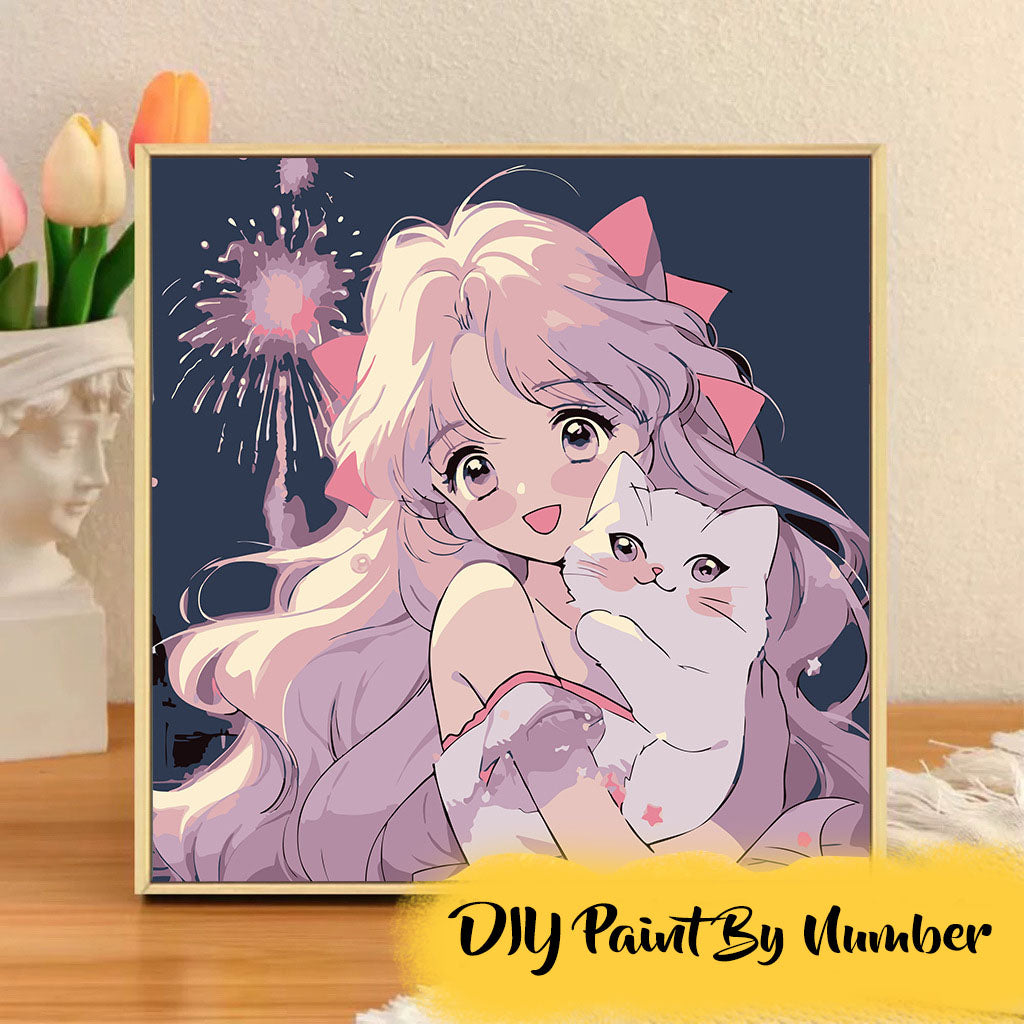 [20x20] Paint By Number Painting By Numbers Kit DIY Digital Oil Lukisan Canvas Seri People