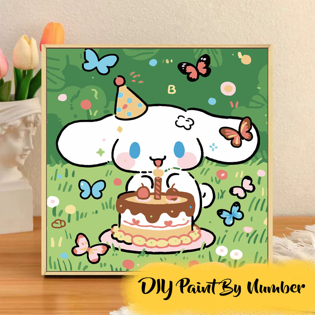 [20x20] Paint By Number Painting By Numbers Kit DIY Digital Oil Lukisan Canvas Seri P Karakter Kartun