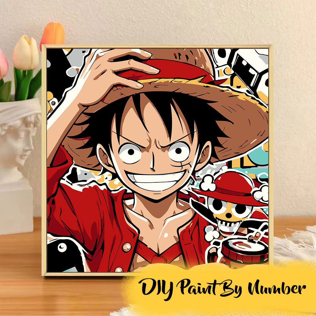 [20x20] Paint By Number Painting By Numbers Kit DIY Digital Oil Lukisan Canvas Seri L Anime 3