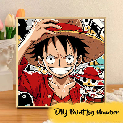 [20x20] Paint By Number Painting By Numbers Kit DIY Digital Oil Lukisan Canvas Seri L Anime 3
