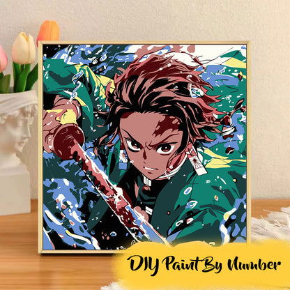 [20x20] Paint By Number Painting By Numbers Kit DIY Digital Oil Lukisan Canvas Seri Anime 2