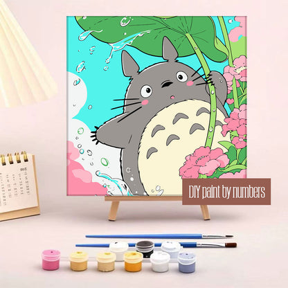 [20x20] Paint By Number Painting By Numbers Kit DIY Digital Oil Lukisan Canvas Seri T Karakter Kartun