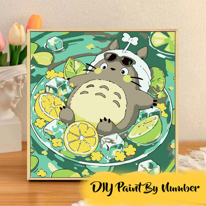 [20x20] Paint By Number Painting By Numbers Kit DIY Digital Oil Lukisan Canvas Seri T Karakter Kartun
