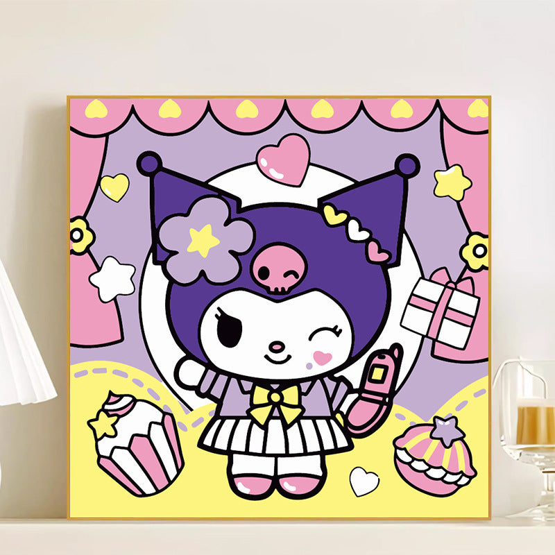 [20x20] Paint By Number Painting By Numbers Kit DIY Digital Oil Lukisan Canvas Seri Sanrio 2