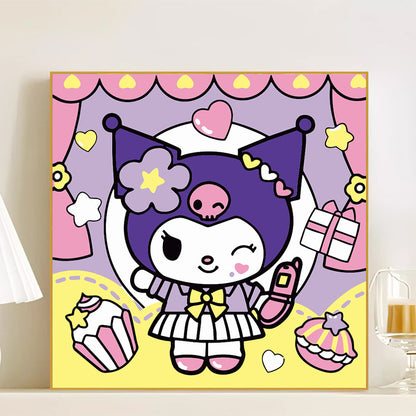 [20x20] Paint By Number Painting By Numbers Kit DIY Digital Oil Lukisan Canvas Seri Sanrio 2