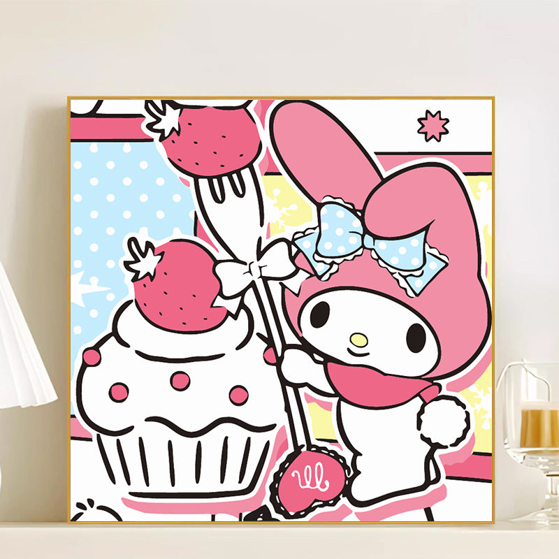 [20x20] Paint By Number Painting By Numbers Kit DIY Digital Oil Lukisan Canvas Seri Sanrio 2