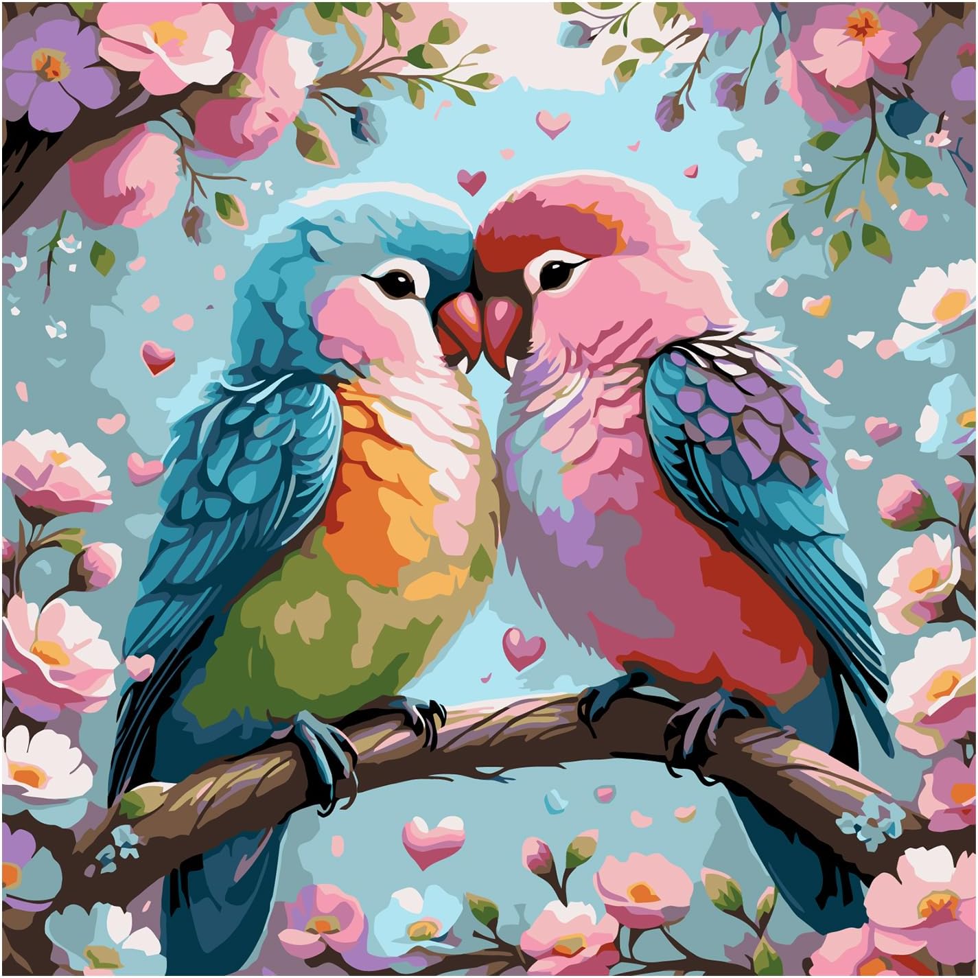 [20x20] Paint By Number Painting By Numbers Kit DIY Digital Oil Lukisan Canvas Seri Animal 3