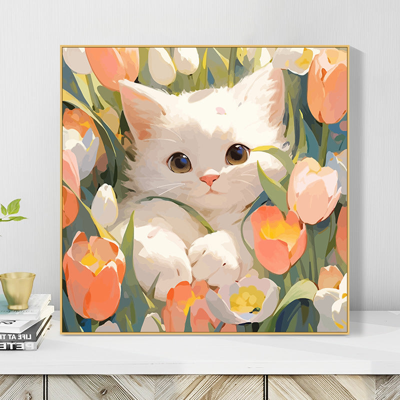 [20x20] Paint By Number Painting By Numbers Kit DIY Digital Oil Lukisan Canvas Seri Animal 2