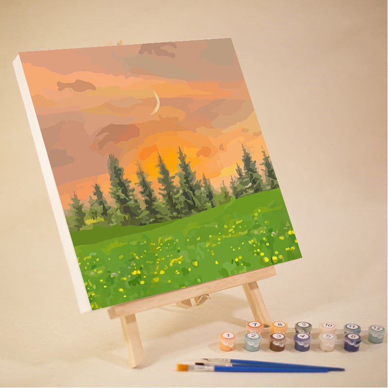 Canvas Paint By Number Painting By Numbers Kit Digital Oil Painting DIY Lukisan 20 x 20 Seri Scenery