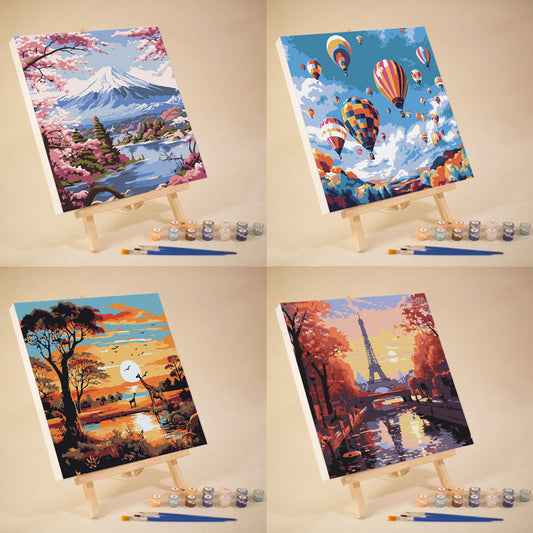 [20x20] Paint By Number Painting By Numbers Kit DIY Digital Oil Lukisan Canvas Seri Place 2