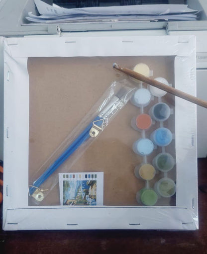 [20x20] Paint By Number Painting By Numbers Kit DIY Digital Oil Lukisan Canvas Seri Place 2
