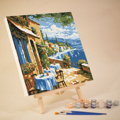[20x20] Paint By Number Painting By Numbers Kit DIY Digital Oil Lukisan Canvas Seri Place 2
