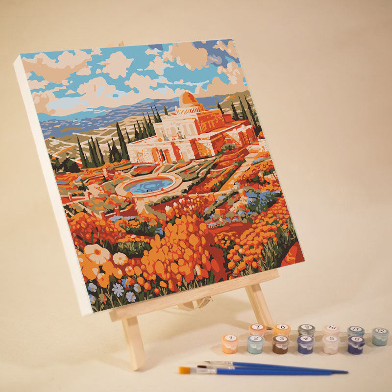 [20x20] Paint By Number Painting By Numbers Kit DIY Digital Oil Lukisan Canvas Seri Place 2