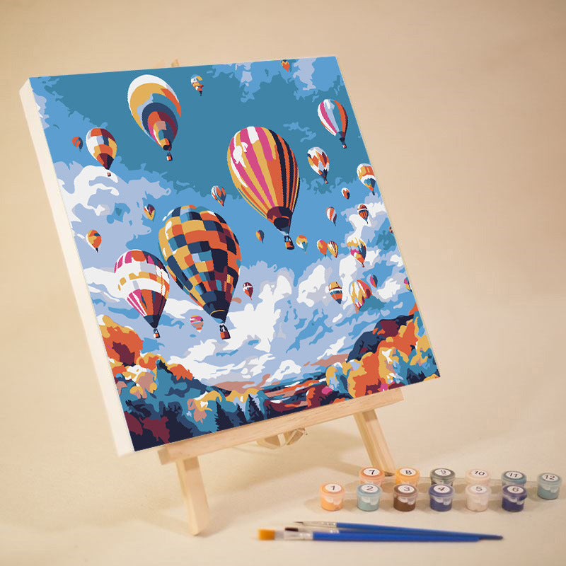 [20x20] Paint By Number Painting By Numbers Kit DIY Digital Oil Lukisan Canvas Seri Place 2