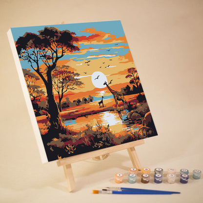 [20x20] Paint By Number Painting By Numbers Kit DIY Digital Oil Lukisan Canvas Seri Place 2