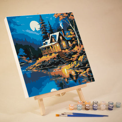 [20x20] Paint By Number Painting By Numbers Kit DIY Digital Oil Lukisan Canvas Seri Place 2