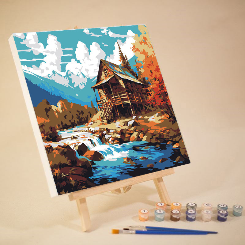 [20x20] Paint By Number Painting By Numbers Kit DIY Digital Oil Lukisan Canvas Seri Place 2