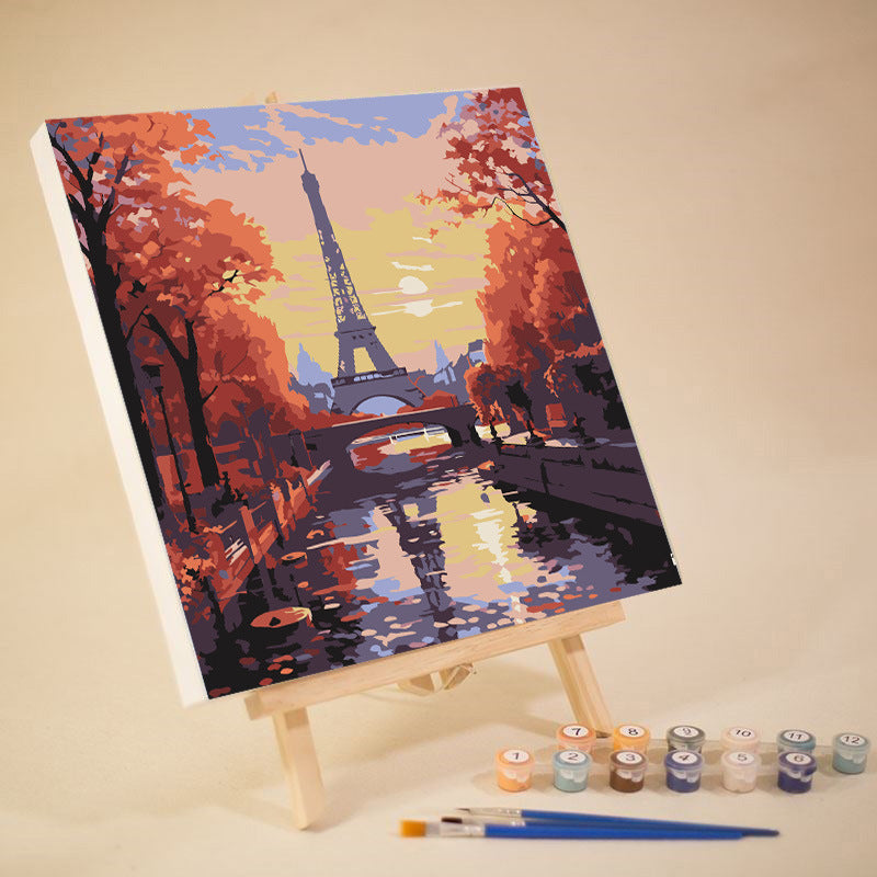 [20x20] Paint By Number Painting By Numbers Kit DIY Digital Oil Lukisan Canvas Seri Place 2