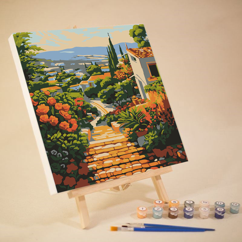 [20x20] Paint By Number Painting By Numbers Kit DIY Digital Oil Lukisan Canvas Seri Place 2