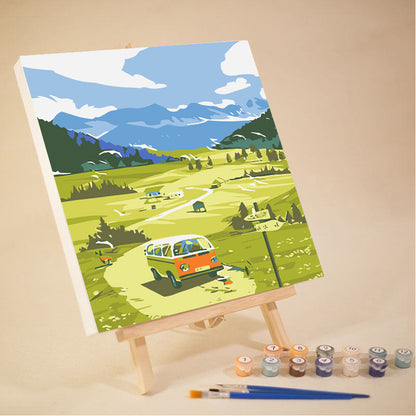 Canvas Paint By Number Painting By Numbers Kit Digital Oil Painting DIY Lukisan 20 x 20 Seri Scenery