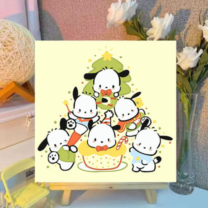 [20x20] Paint By Number Painting By Numbers Kit DIY Digital Oil Lukisan Canvas Seri Sanrio 2