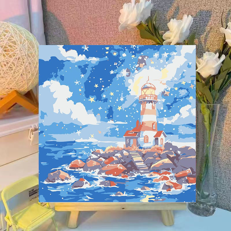 [20x20] Paint By Number Painting By Numbers Kit DIY Digital Oil Lukisan Canvas Seri S