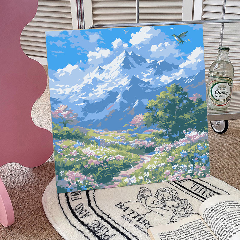 [20x20] Paint By Number Painting By Numbers Kit DIY Digital Oil Lukisan Canvas Seri Scenery 2