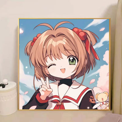 [20x20] Paint By Number Painting By Numbers Kit DIY Digital Oil Lukisan Canvas Seri Anime 1