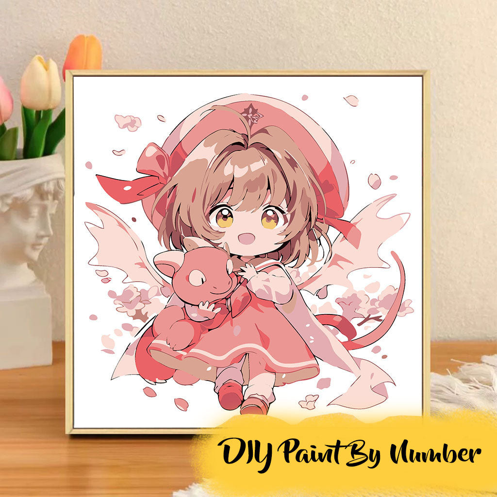 [20x20] Paint By Number Painting By Numbers Kit DIY Digital Oil Lukisan Canvas Seri Anime 2