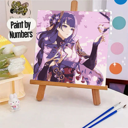 [20x20] Paint By Number Painting By Numbers Kit DIY Digital Oil Lukisan Canvas Seri Genshin Impact
