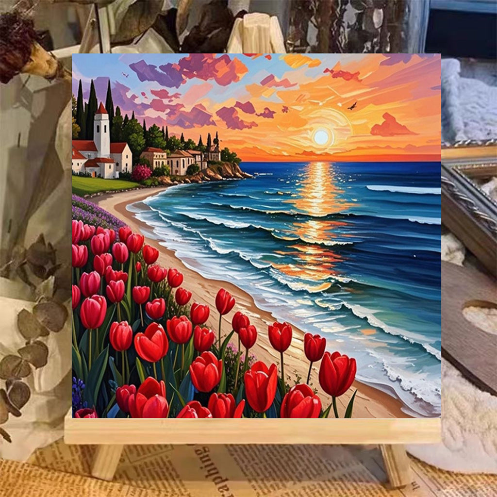 [20x20] Paint By Number Painting By Numbers Kit DIY Digital Oil Lukisan Canvas Seri Scenery 2