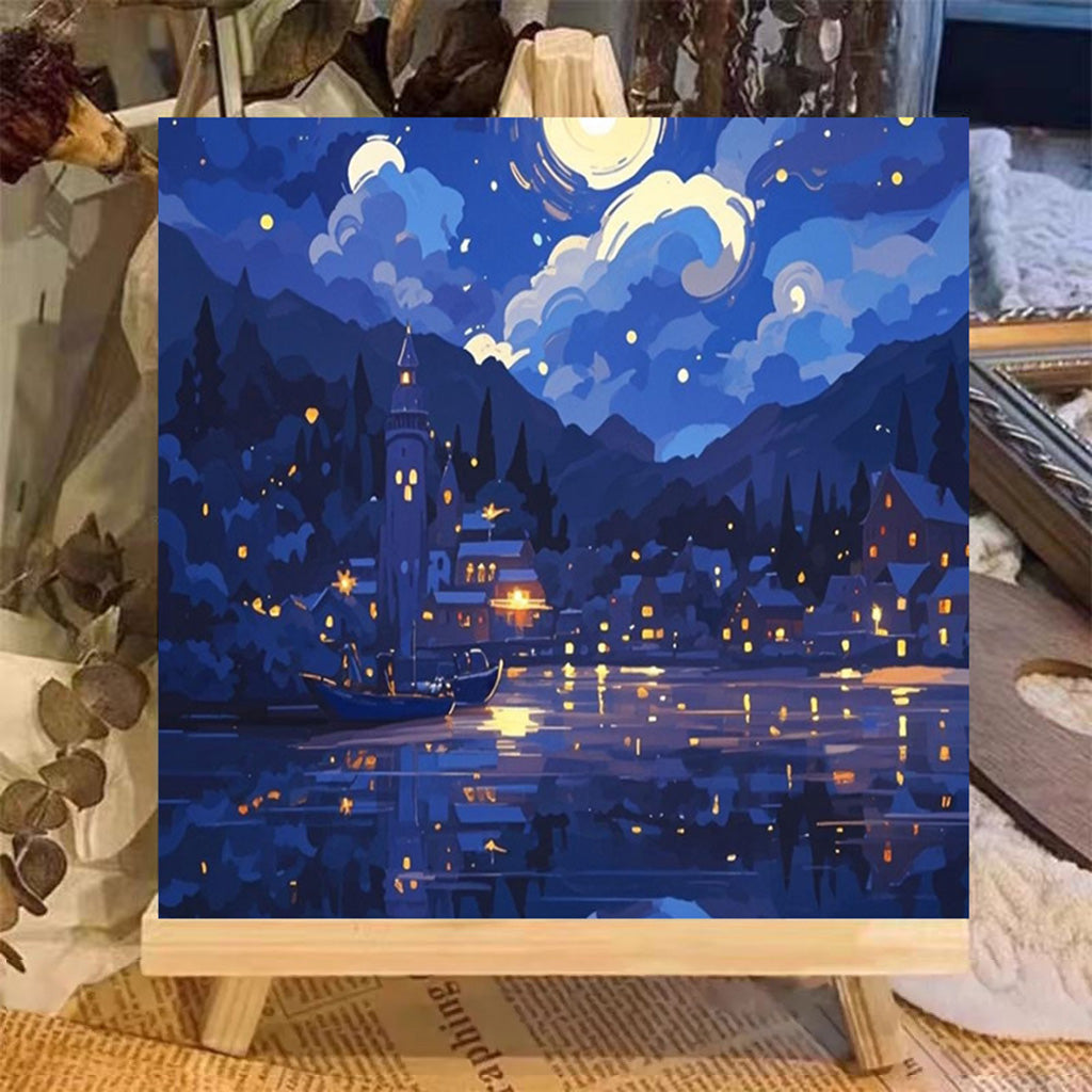 [20x20] Paint By Number Painting By Numbers Kit DIY Digital Oil Lukisan Canvas Seri Scenery 2