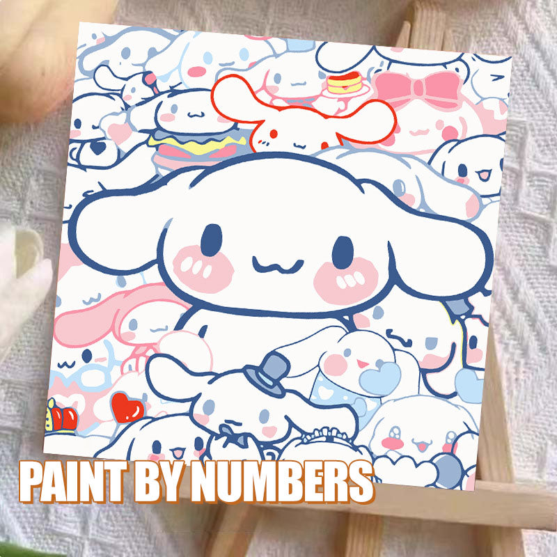 [20x20] Paint By Number Painting By Numbers Kit DIY Digital Oil Lukisan Canvas Seri Sanrio 2