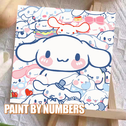 [20x20] Paint By Number Painting By Numbers Kit DIY Digital Oil Lukisan Canvas Seri Sanrio 2